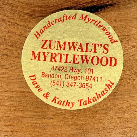 Zumwalts Myrtlewood Heceta Head Lighthouse by Patty Handcrafted Oregon Wood 2.5" - Picture 6 of 6